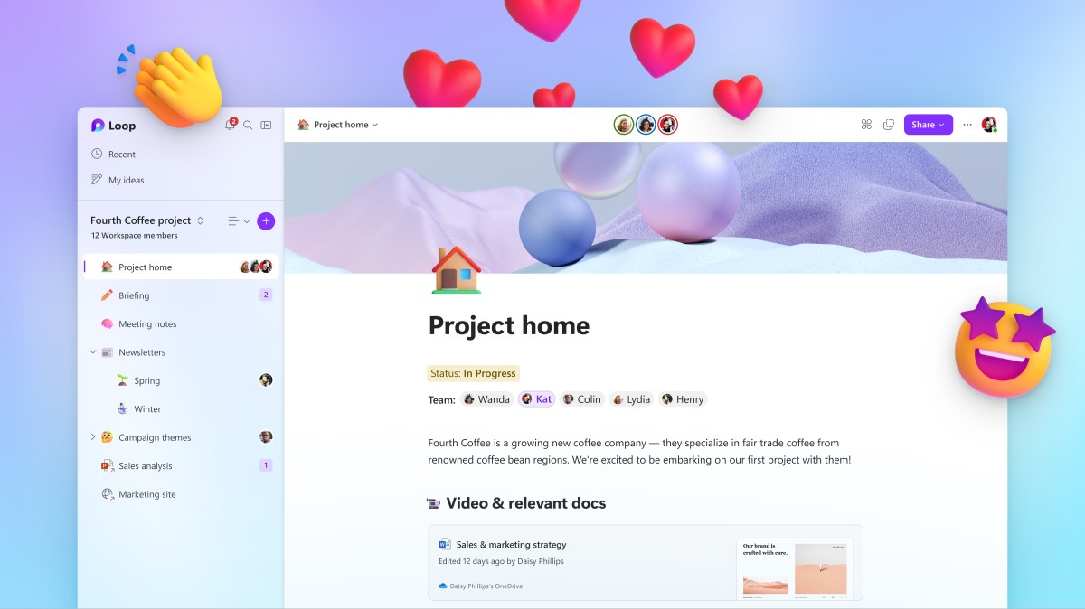 Microsoft Loop, le concurrent de Notion - microsoft 365 copilot
