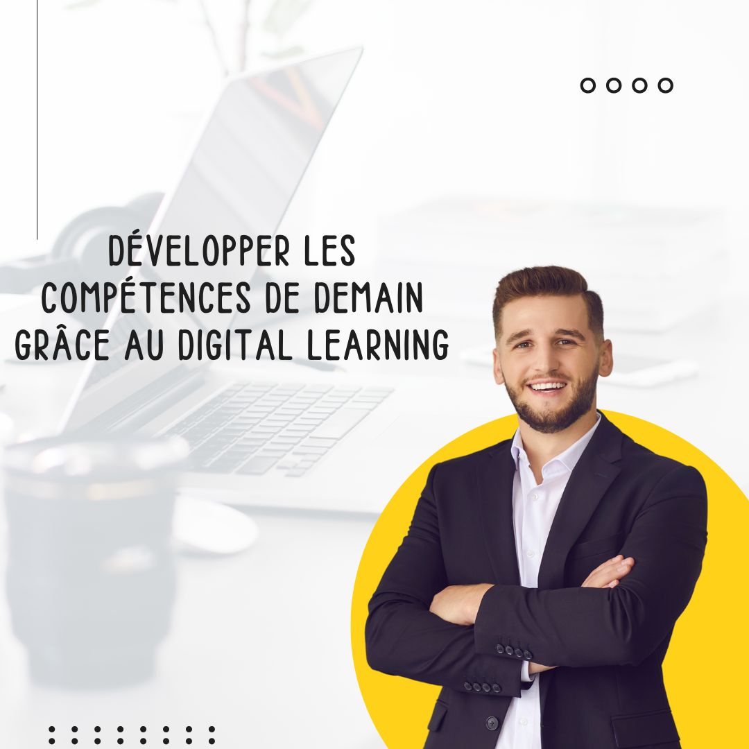 Apprentissage digital avec un formateur en visioconférence et des modules interactifs