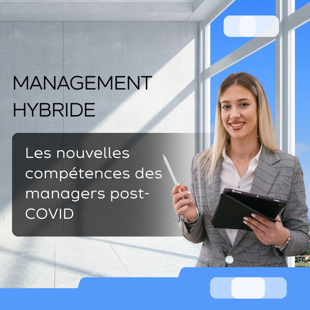 Illustration Management hybride : les nouvelles compétences des managers post-COVID