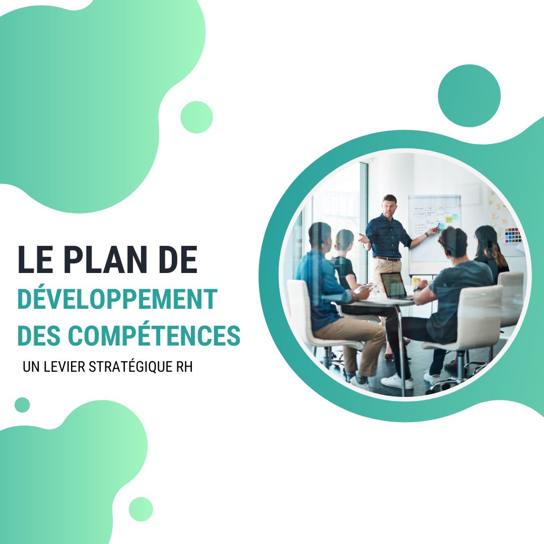 Responsable RH analysant un plan de développement des compétences sur un écran dans un bureau moderne