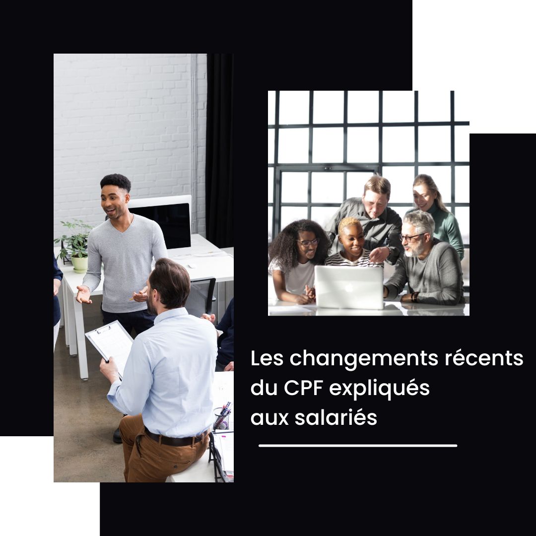 Salarié consultant les nouveautés CPF sur un ordinateur portable