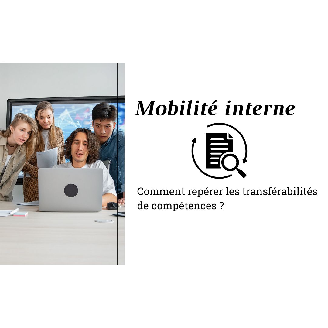 Illustration représentant un salarié changeant de poste grâce à ses compétences transférables