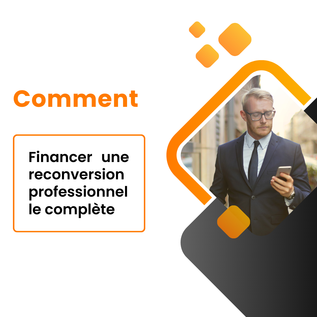 Personne suivant une formation financée pour une reconversion professionnelle complète