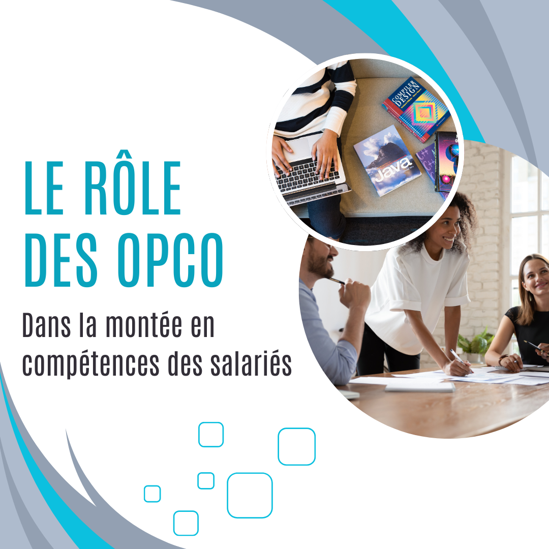 Schéma expliquant le rôle des OPCO dans la montée en compétences des salariés