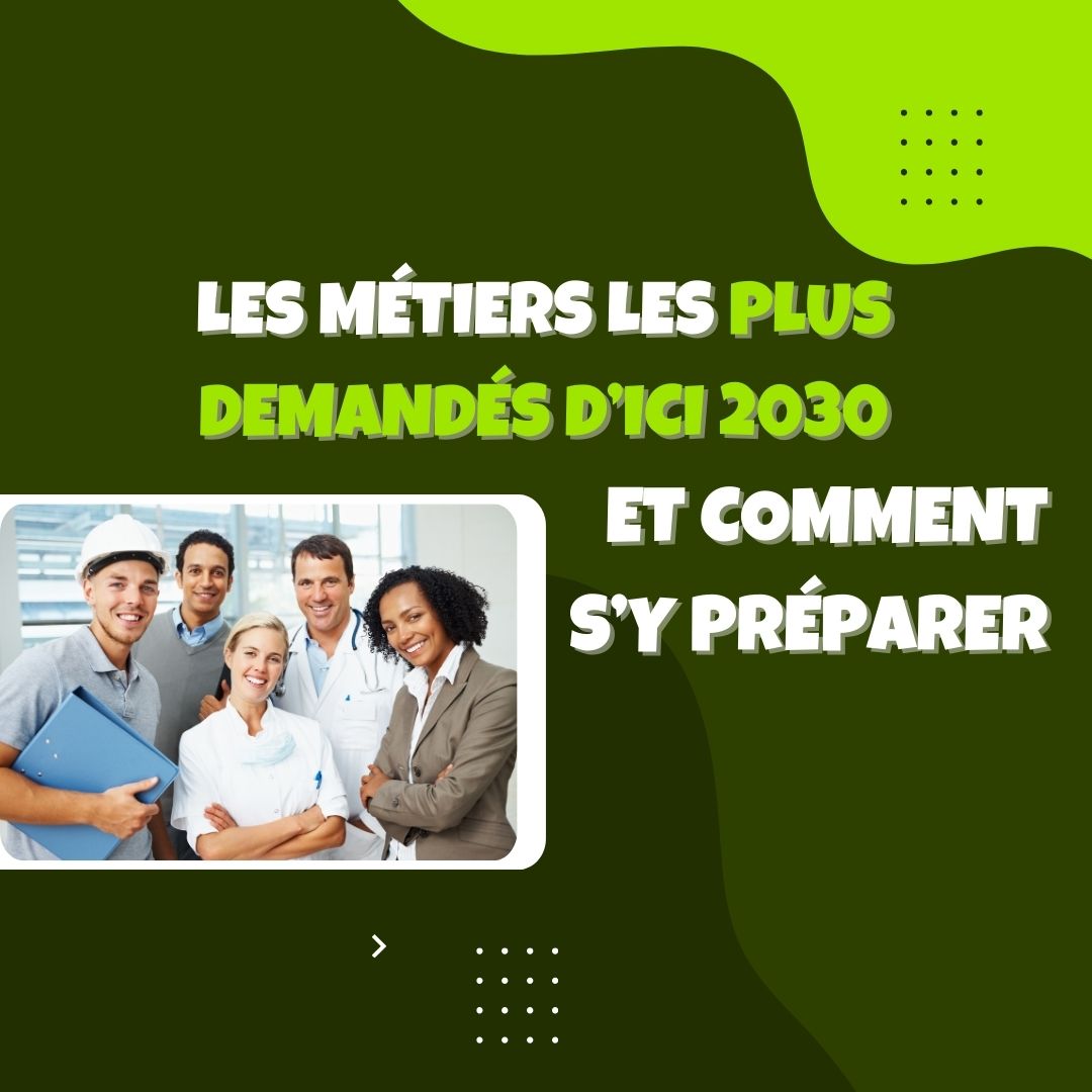 Illustration des métiers d’avenir à l’horizon 2030 dans le numérique, la santé et l’écologie