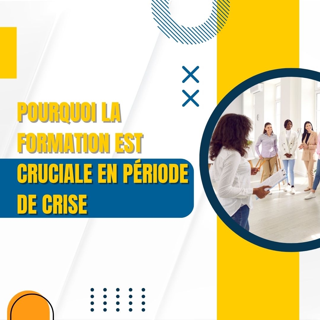 Un professionnel en télétravail suivant une formation en ligne pendant une période de crise