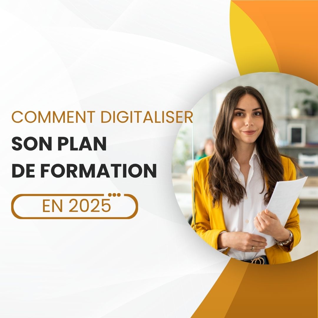 Employés suivant une formation digitale sur une plateforme en ligne en 2025