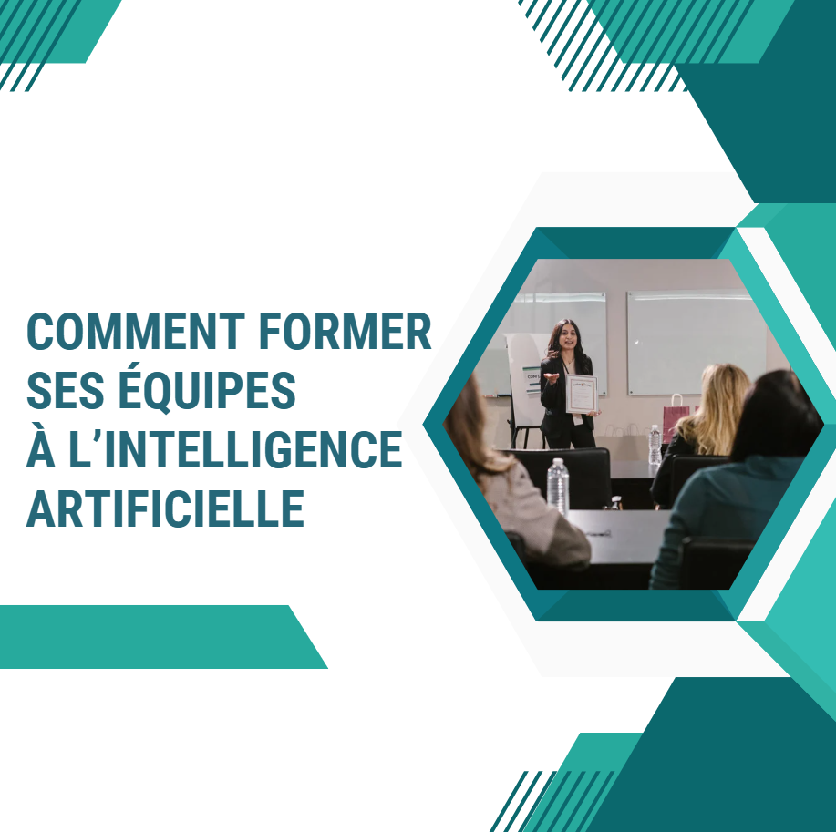 Équipe d’entreprise en formation sur l’intelligence artificielle et la transformation digitale