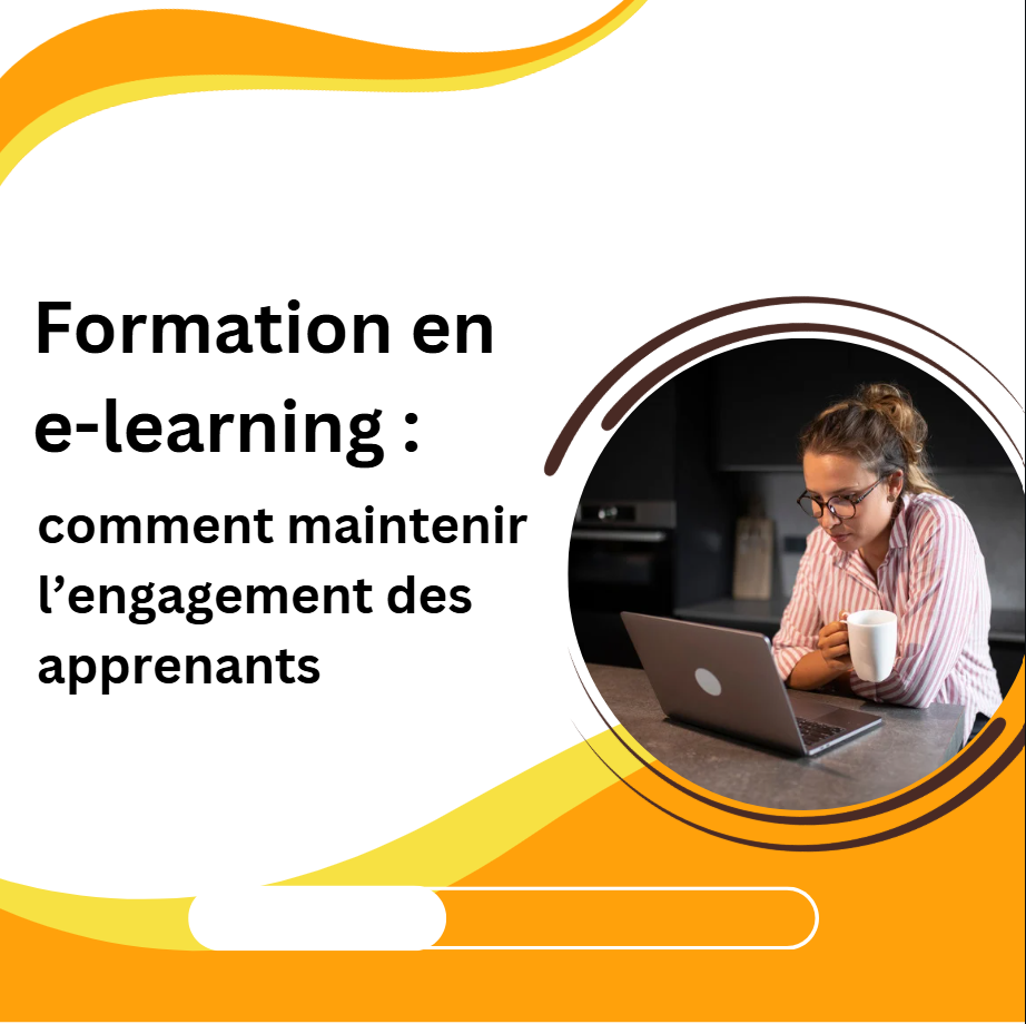 apprenants suivant une formation e-learning interactive sur ordinateur